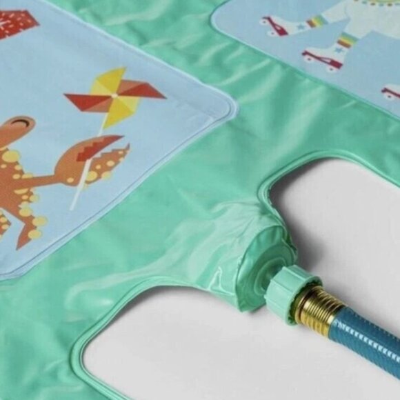 Sun Squad Inflatable Hopscotch Sprinkler‎ w/ Sea Animal Theme 88.25" x 30… - Picture 3 of 3